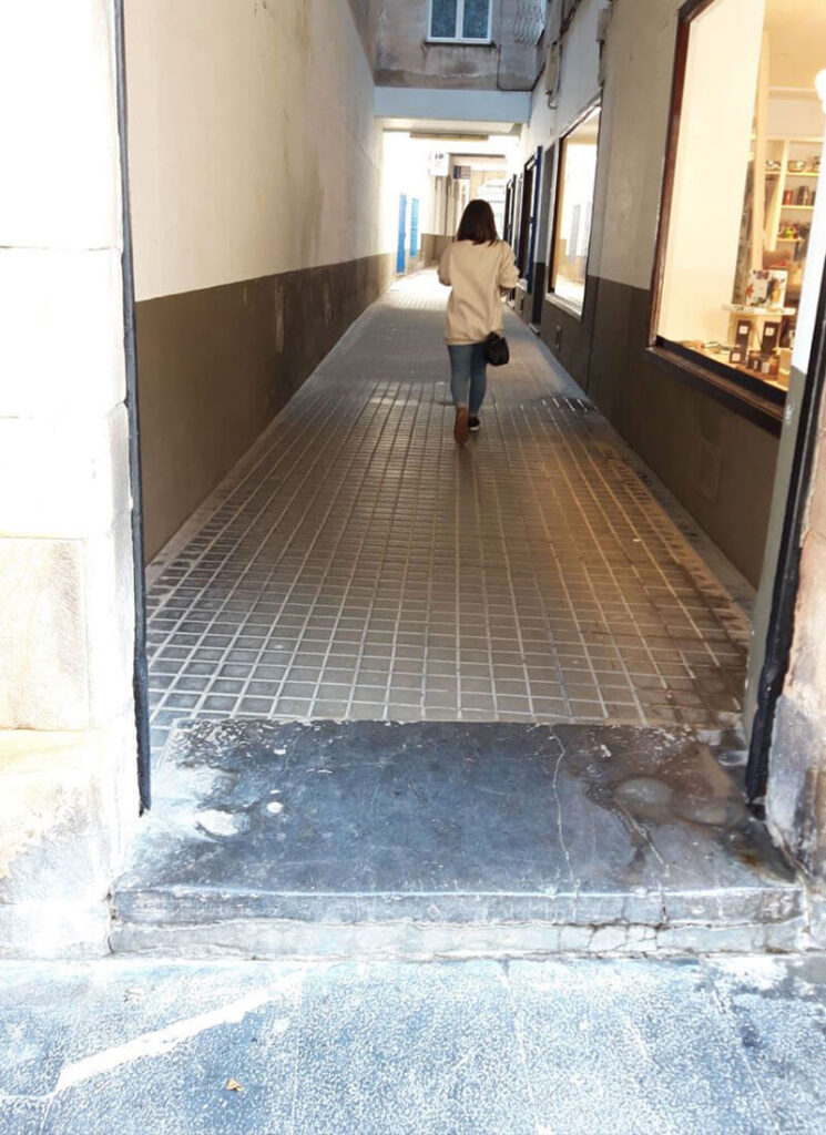 Ruta accesible en el casco urbano de villaviciosa